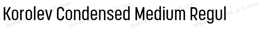 Korolev Condensed Medium Regular字体转换